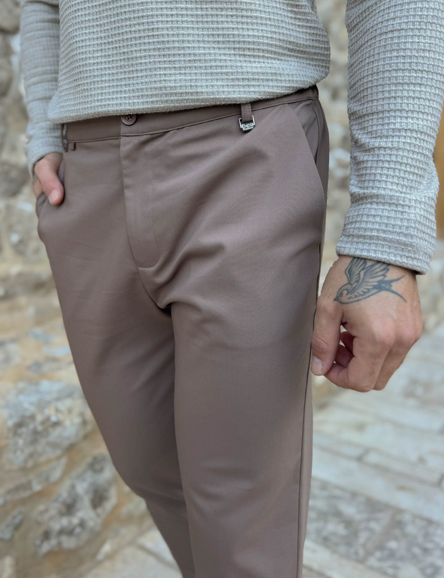 Ben Tailor Ανδρικό πούρο υφασμάτινο παντελόνι Kowalski 0398P φωτογραφία